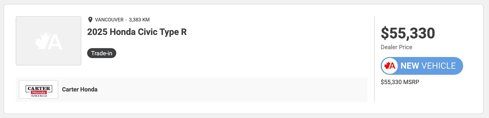 11th Gen Honda Civic Canadian dealer asked what colour Type R I want Screenshot 2025-06-11 at 4.52.45 PM