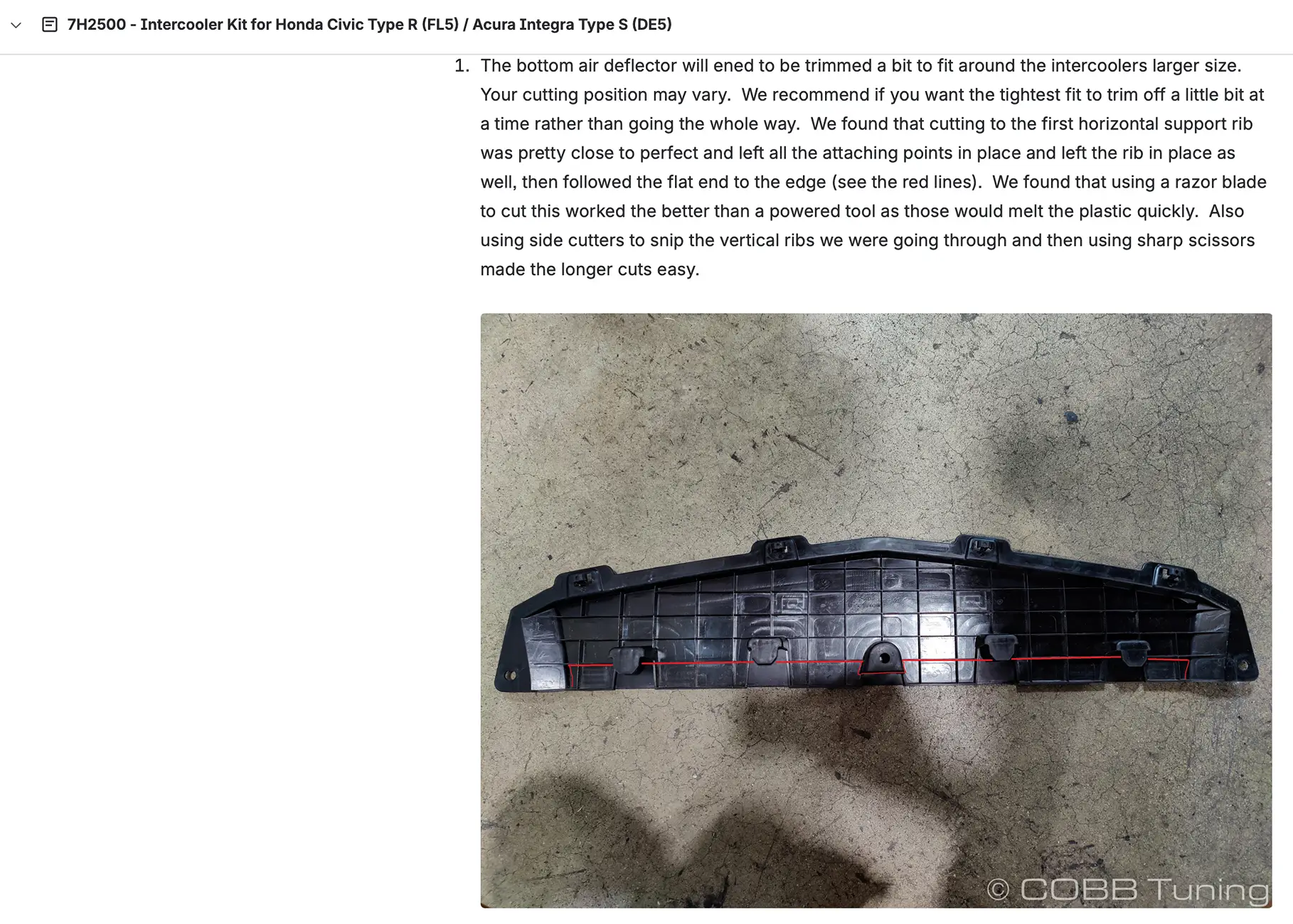 11th Gen Honda Civic Cobb Redline Intake and Intercooler Released Screenshot 2025-09-08 at 3.45.12 PM