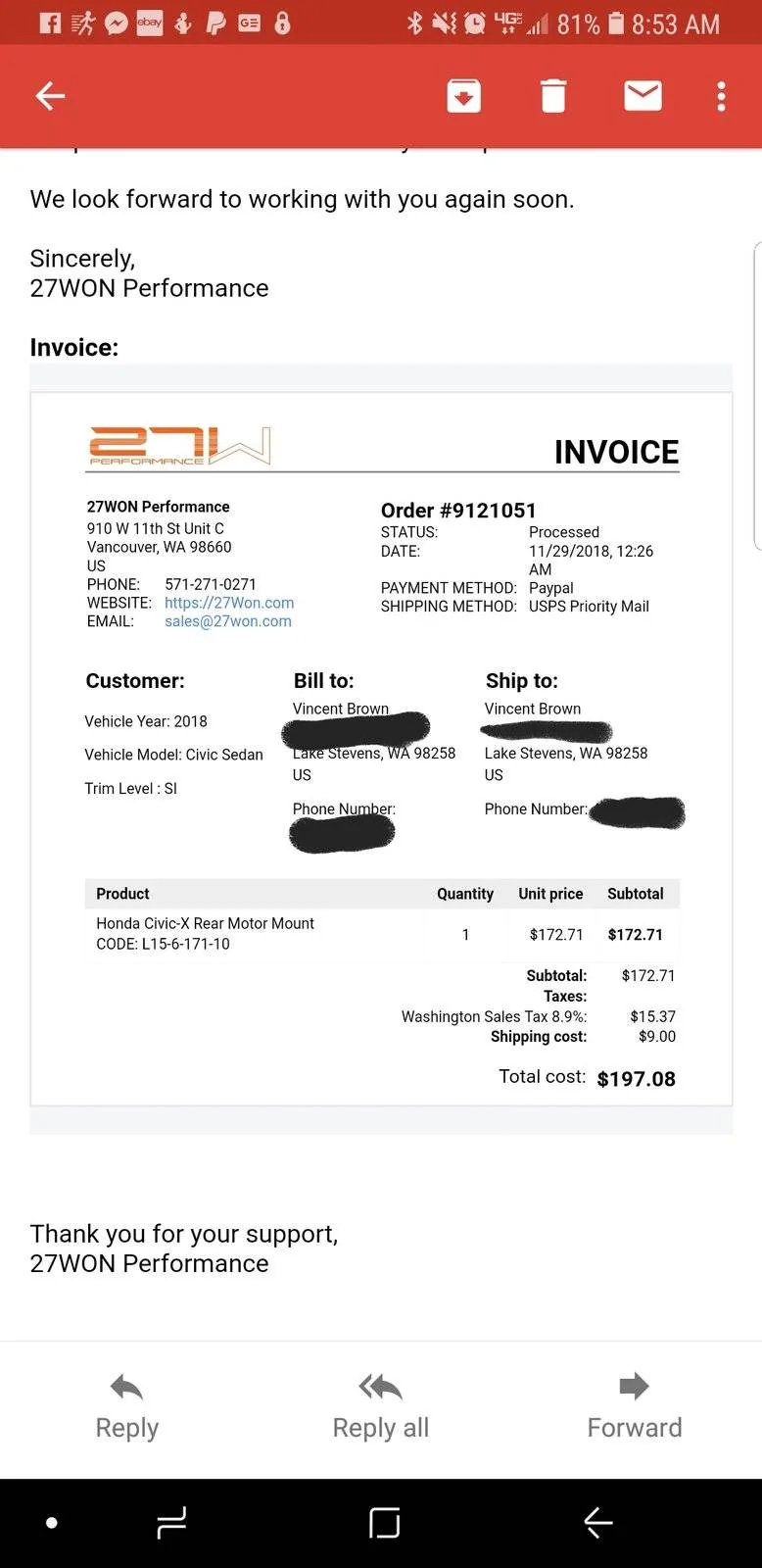 11th Gen Honda Civic 27WON RMM Product Launch Screenshot_20181129-085448_Gmail