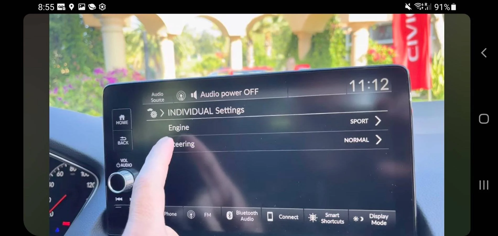 11th Gen Honda Civic Si "engine noise" Sound Control in Individual Mode Screenshot_20211117-205557_Instagram