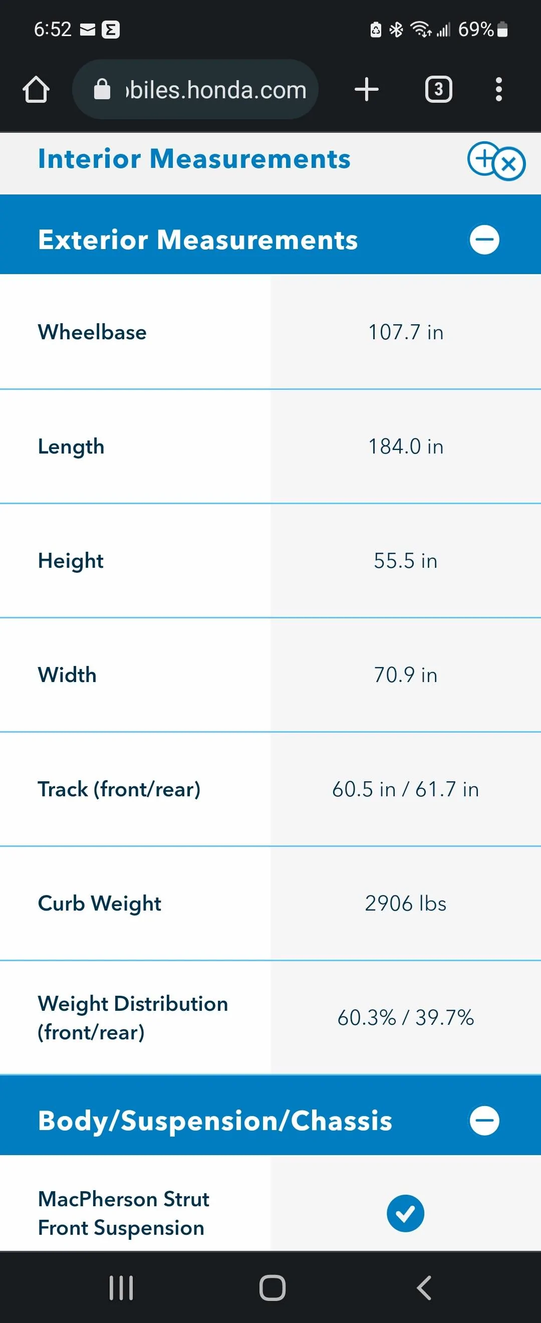 11th Gen Honda Civic Si curb weight? Screenshot_20220901-185209_Chrom