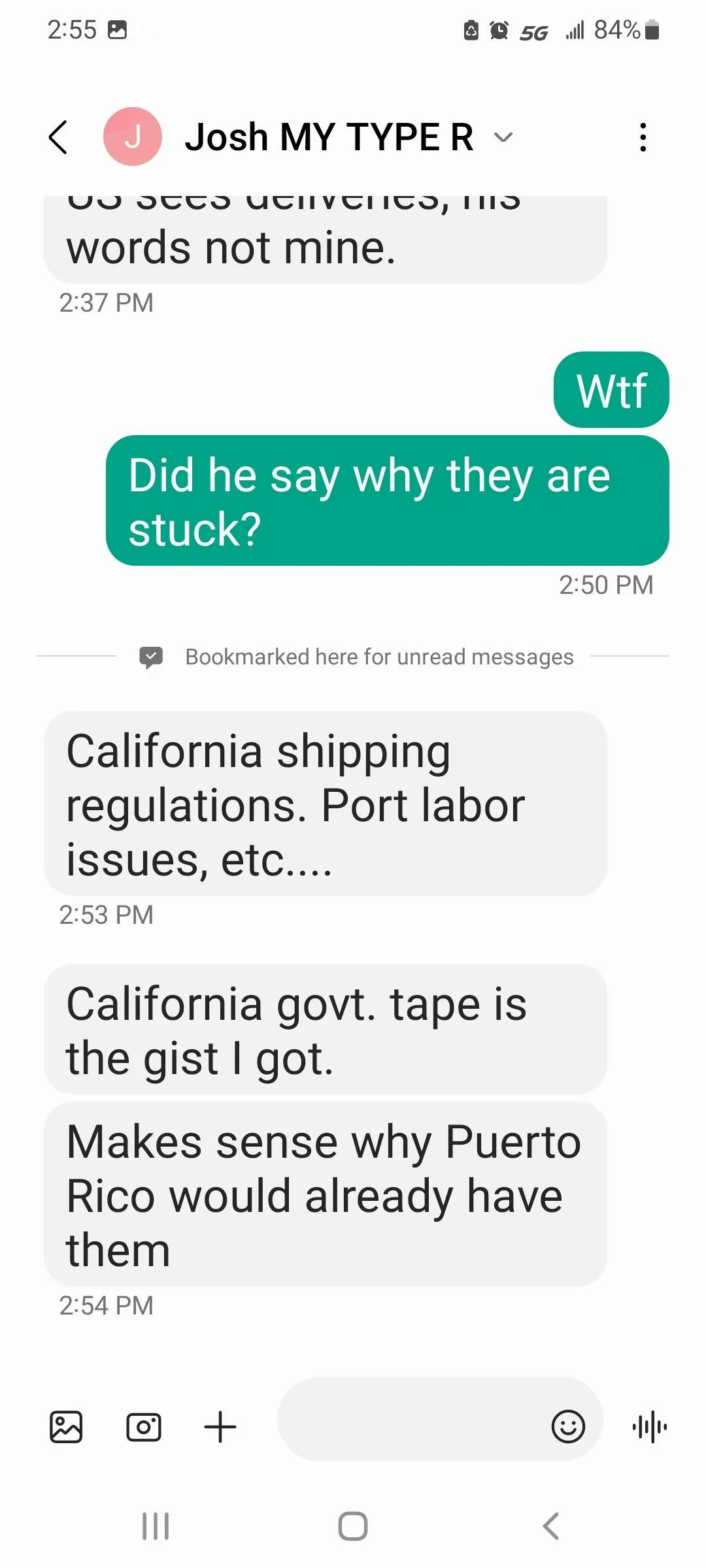 11th Gen Honda Civic East Coast FL5 Delivery Estimates/Confirmations Screenshot_20221115-145525_Messages