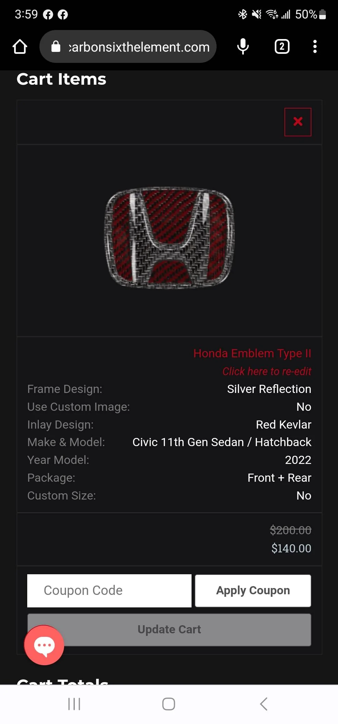 11th Gen Honda Civic CTR Initial Mods Screenshot_20221118_035923_Chrom