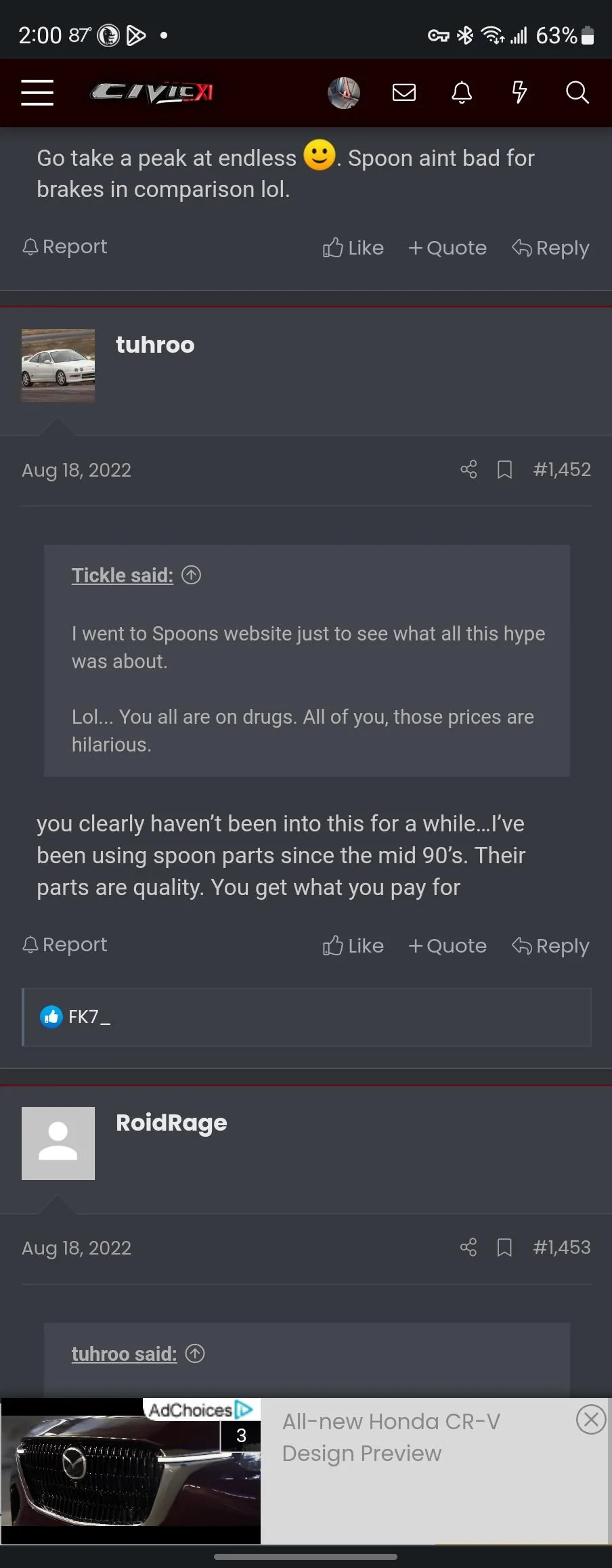 11th Gen Honda Civic What did you do to your FL5 today? Screenshot_20230715_140025_Chrom