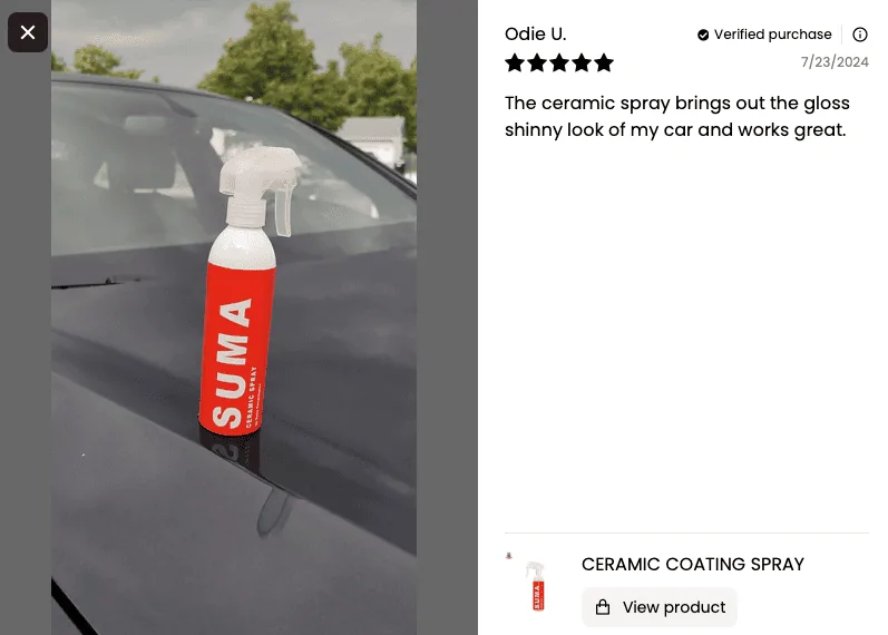 11th Gen Honda Civic SUMA Ceramic Coating Spray | Customer's Reviews Screenshot_2024-07-23_at_4.14.14_PM