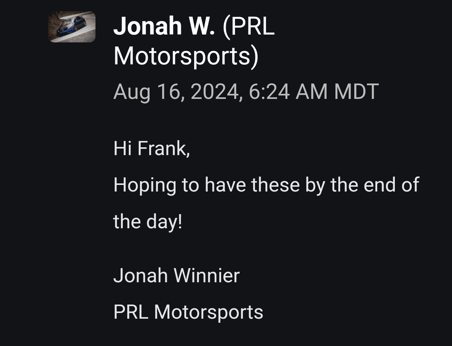 11th Gen Honda Civic TSP x PRL: SRS Front & Rear Collar Kits Screenshot_20240816_072816_Gmail