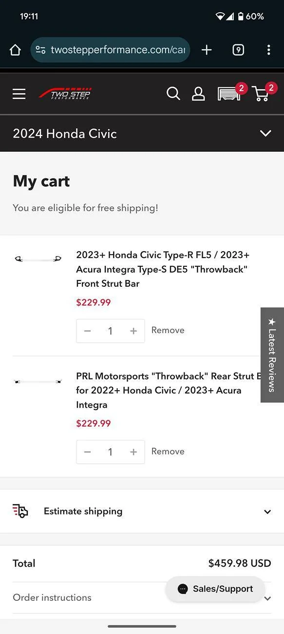 11th Gen Honda Civic Thoughts on PRL Front & Rear Strut bars? Screenshot_20241112-191152
