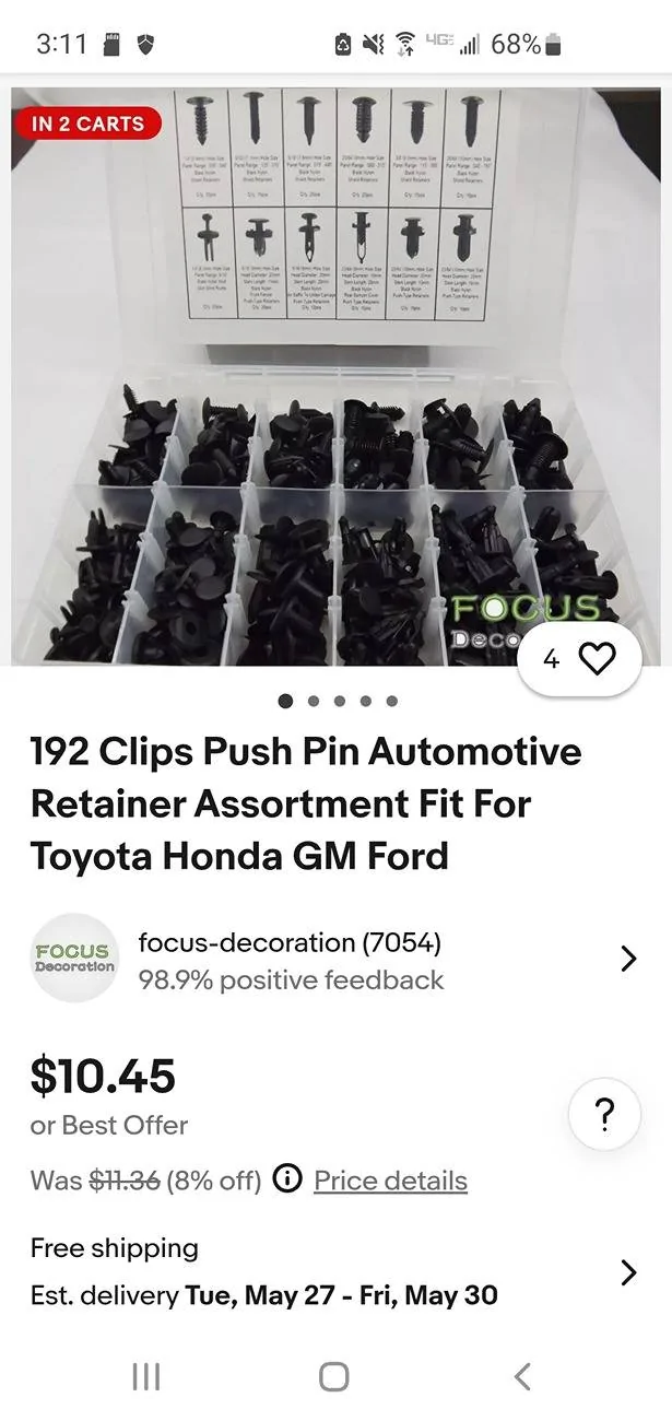 11th Gen Honda Civic How to remove fender tabs? Screenshot_20250523-151121_DuckDuckGo