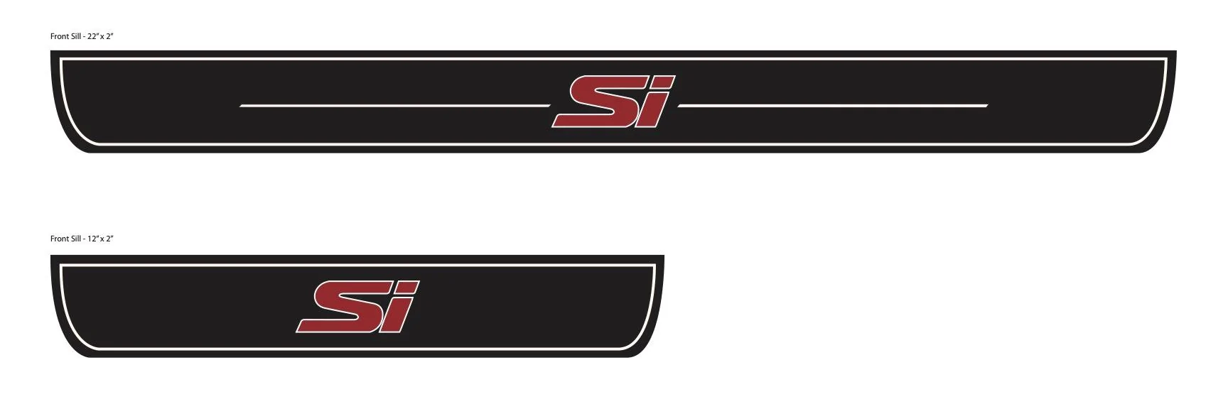 11th Gen Honda Civic OEM+ Illuminated Door Sills - FL5 and Si Si Door Sills (NO CAMO)