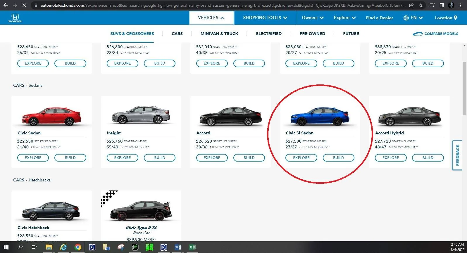 11th Gen Honda Civic Civic Si discontinued? Si