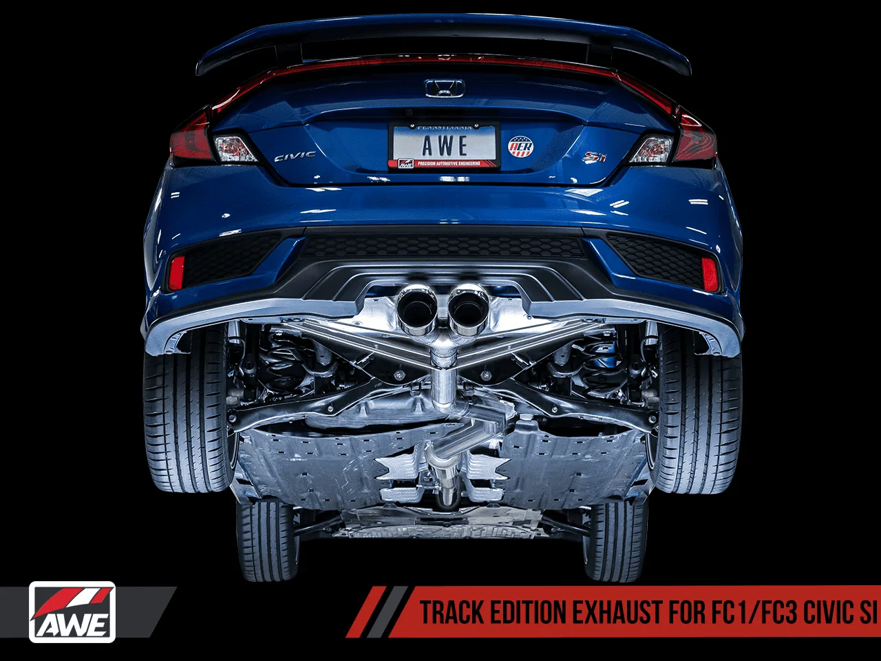 11th Gen Honda Civic Presenting the AWE Exhaust Suite for the FC1/FC3 Civic Si. Available now! si_track_under