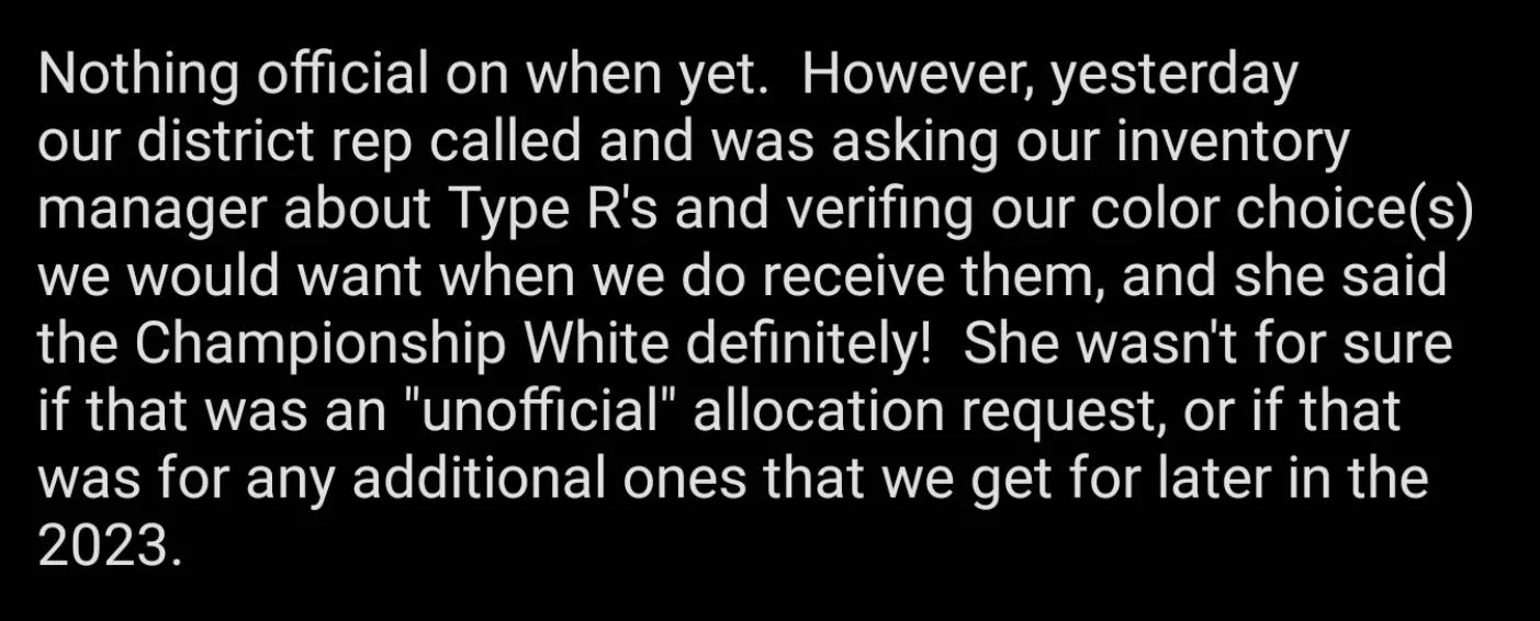 11th Gen Honda Civic 2023 Civic Type R Waitlist / Deposit / Reservations List - Check in here! SmartSelect_20221022_131232_Gallery