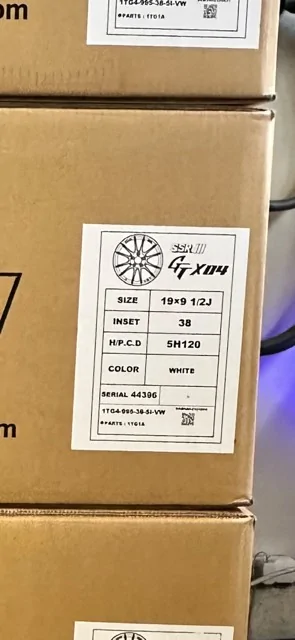 11th Gen Honda Civic Sold: BNIB SSR GTX04 19x9.5 +38 5x120 spec
