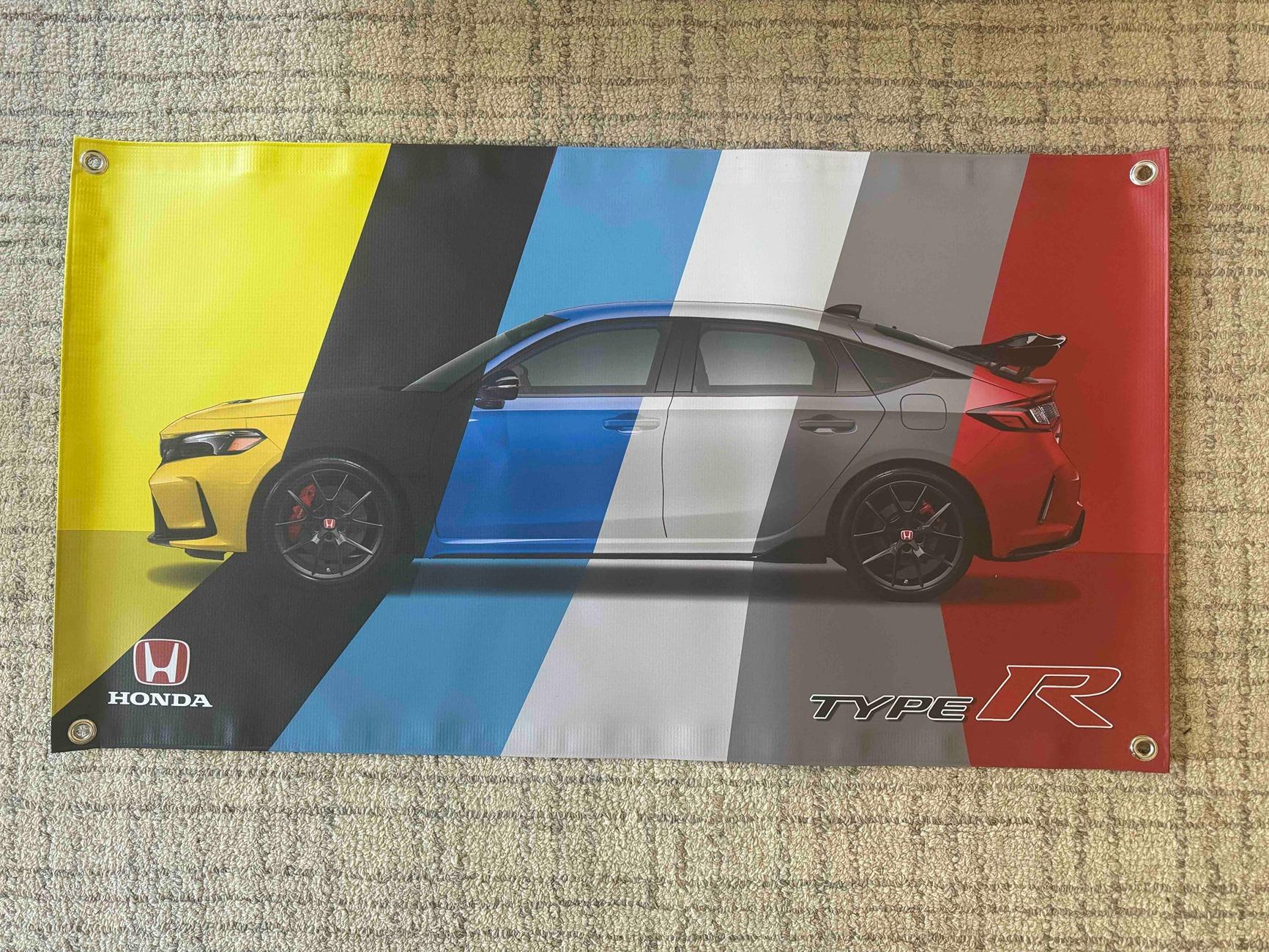 11th Gen Honda Civic FL5 Camo Vinyl Garage Banners/Poster Prints Striped Banner