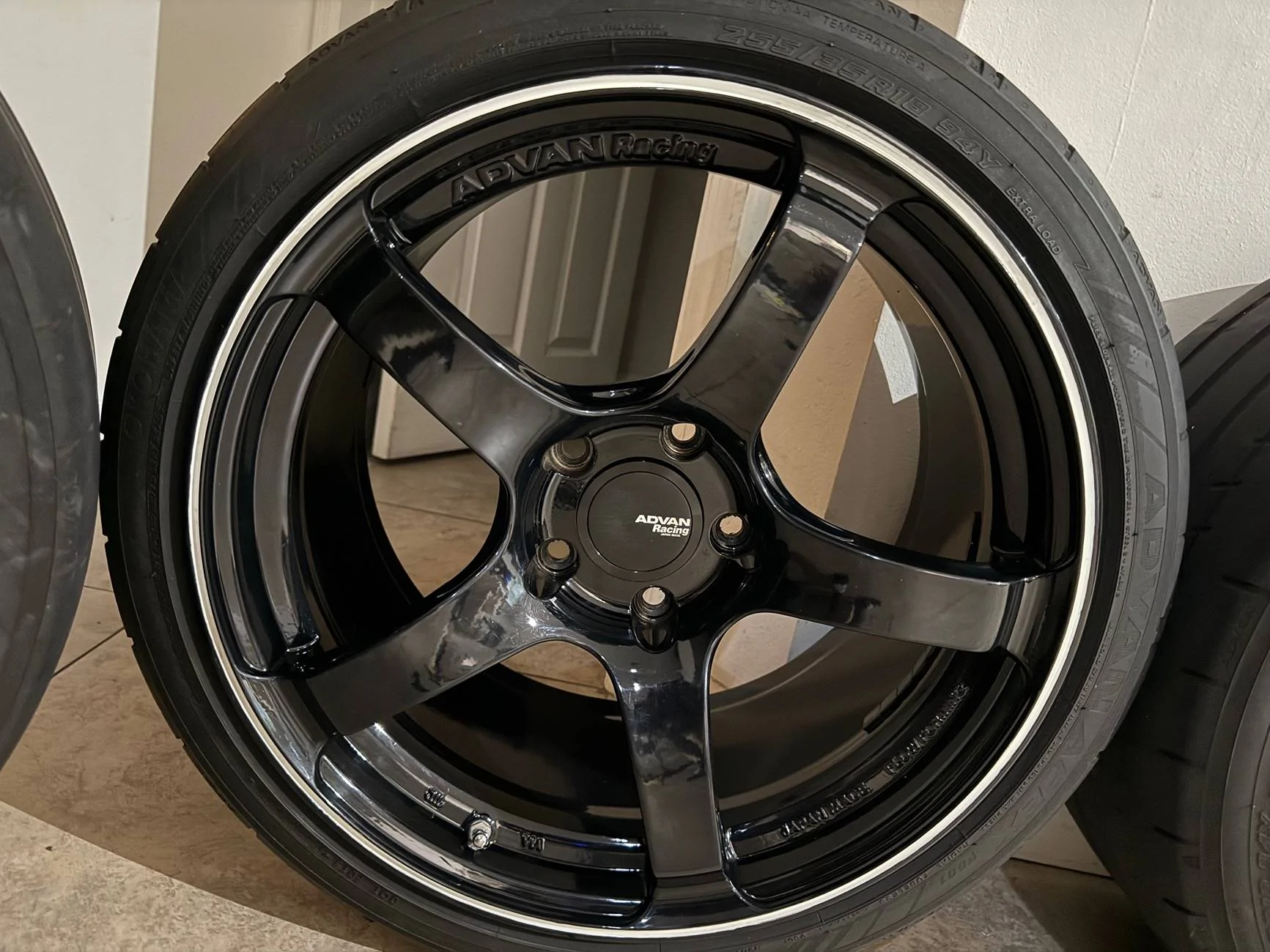 11th Gen Honda Civic FS - Advan Racing TC4 Gloss Black Wheels with Machined Outer Lip Ring $1500 tempImageHR7z0G