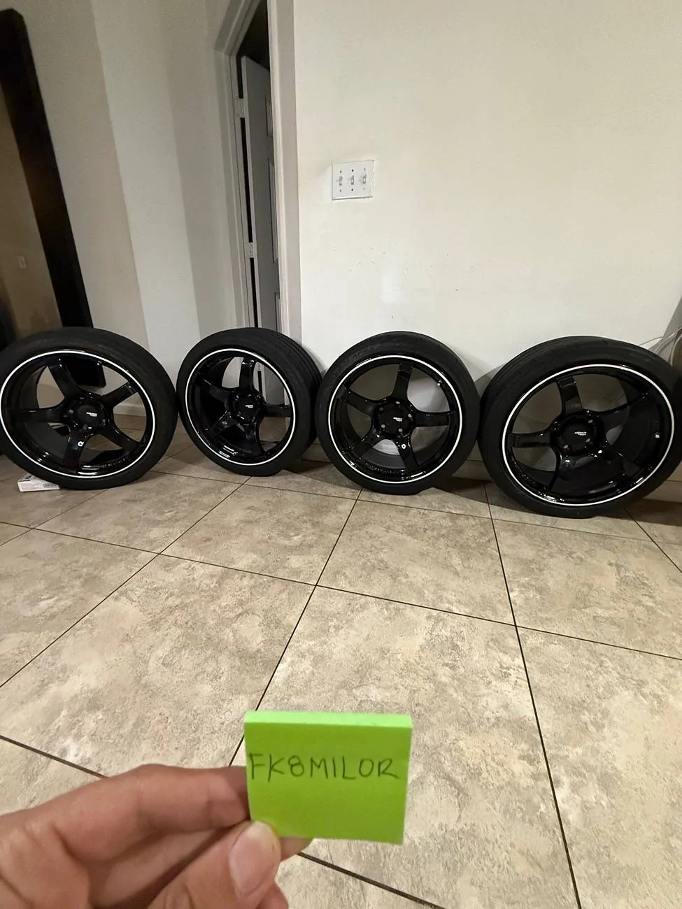 11th Gen Honda Civic FS - Advan Racing TC4 Gloss Black Wheels with Machined Outer Lip Ring $1500 tempImageJ9FpkA