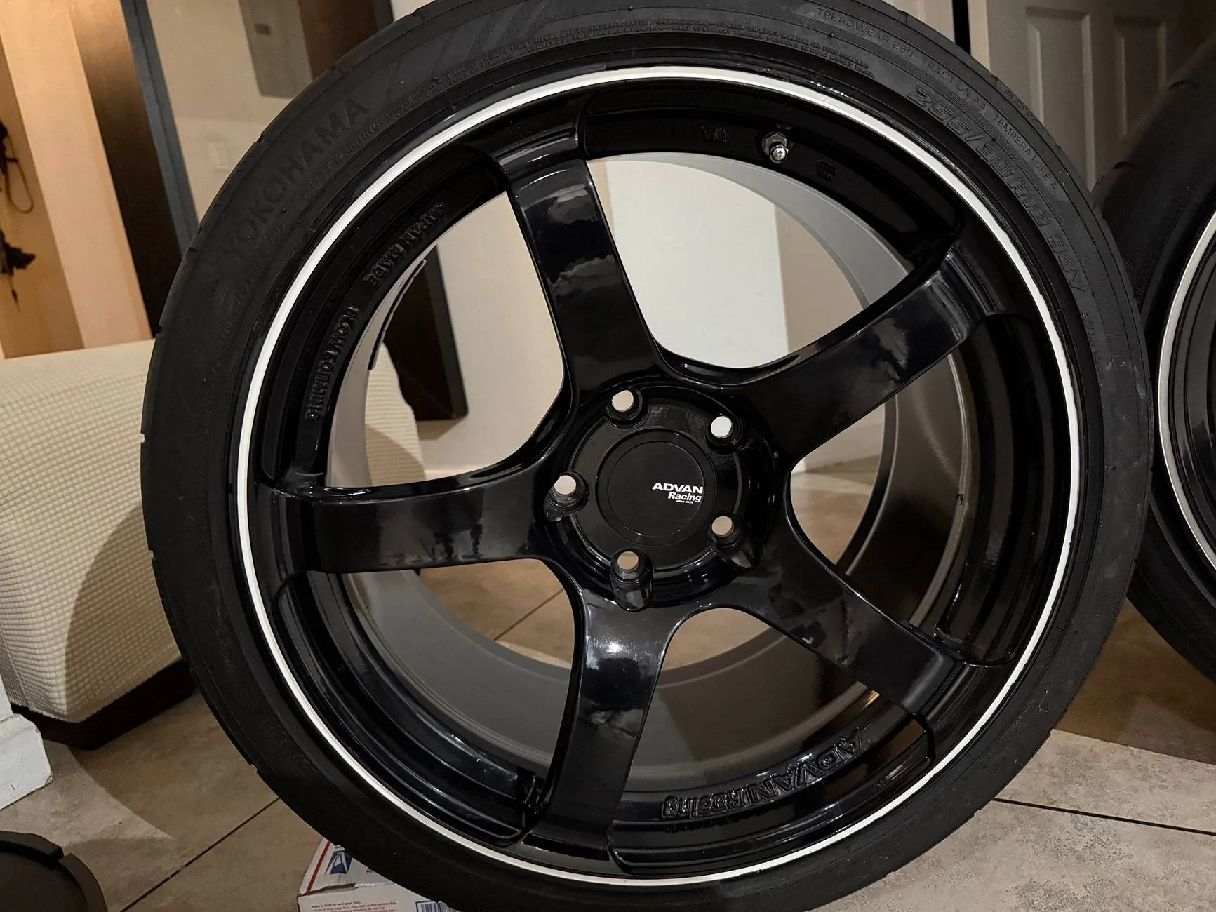 11th Gen Honda Civic FS - Advan Racing TC4 Gloss Black Wheels with Machined Outer Lip Ring $1500 tempImageTIC6L4