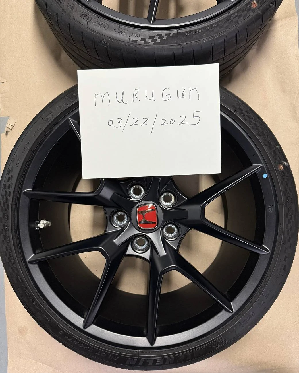 11th Gen Honda Civic 2025 Civic Type R FL5 OEM Wheels + Michelin PS4S Tires (like new) $1950 or OBO Title_Pic_1
