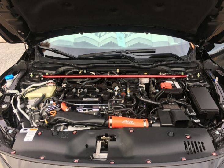 11th Gen Honda Civic Tanabe 16-17 Civic Red Sustec Front Strut Tower Bar TTB197F_4_733x550