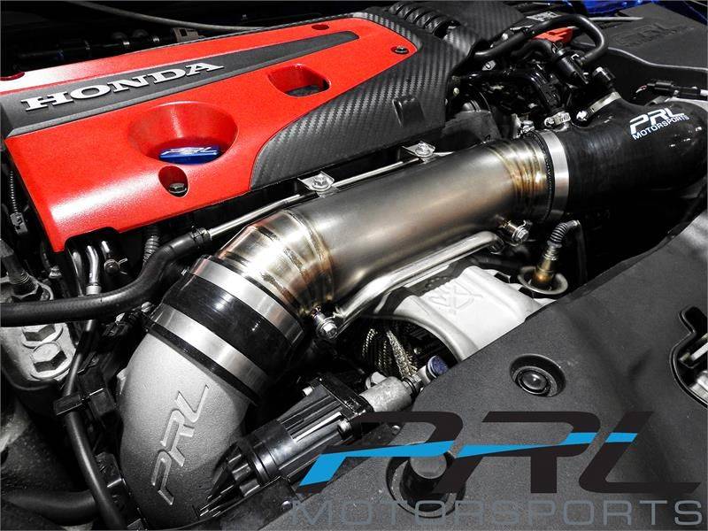 11th Gen Honda Civic PRL Motorsports 2017+ Honda Civic Type-R Turbocharger Inlet Pipe Kit TurboInletCrossoverPipeCastSideAngle_zpsgxgxufxz