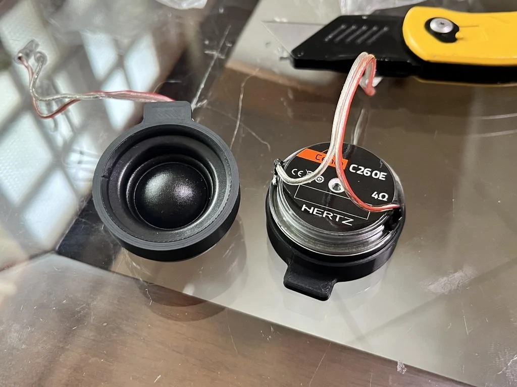 11th Gen Honda Civic 3D printed Speaker Brackets/Adapters tweeter