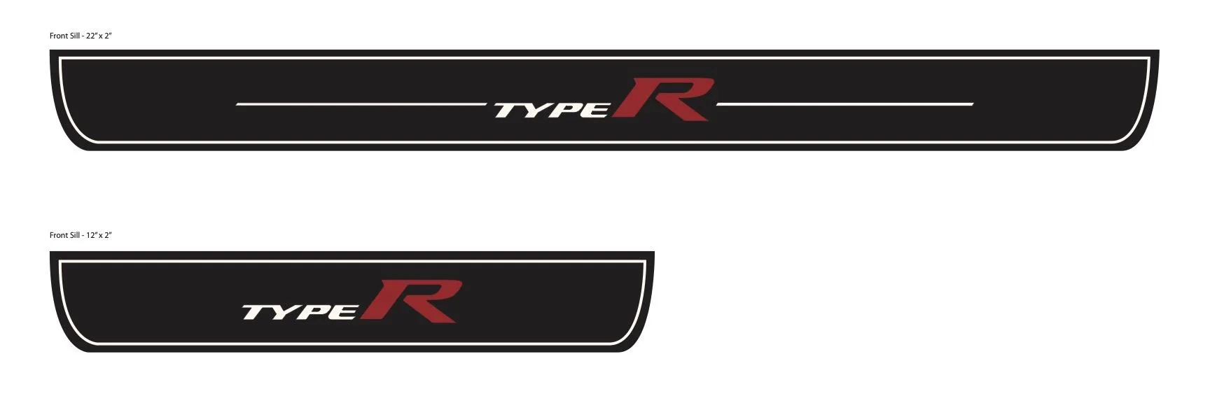 11th Gen Honda Civic OEM+ Illuminated Door Sills - FL5 and Si Type-R Door Sills (NO CAMO)