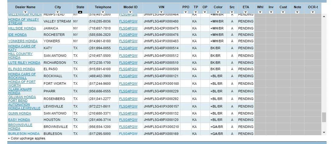 11th Gen Honda Civic 2023 Civic Type R Waitlist / Deposit / Reservations List - Check in here! VIN list 11