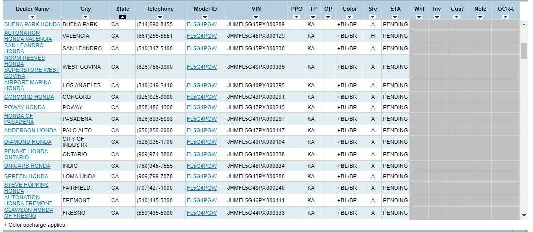 11th Gen Honda Civic 2023 Civic Type R Waitlist / Deposit / Reservations List - Check in here! VIN List 2