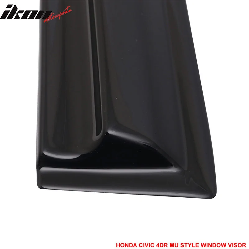 11th Gen Honda Civic 16-17 Civic 10th Gen Sedan - MUGEN Style Window Visor - WD-HC164MU WD-HC164MU-4