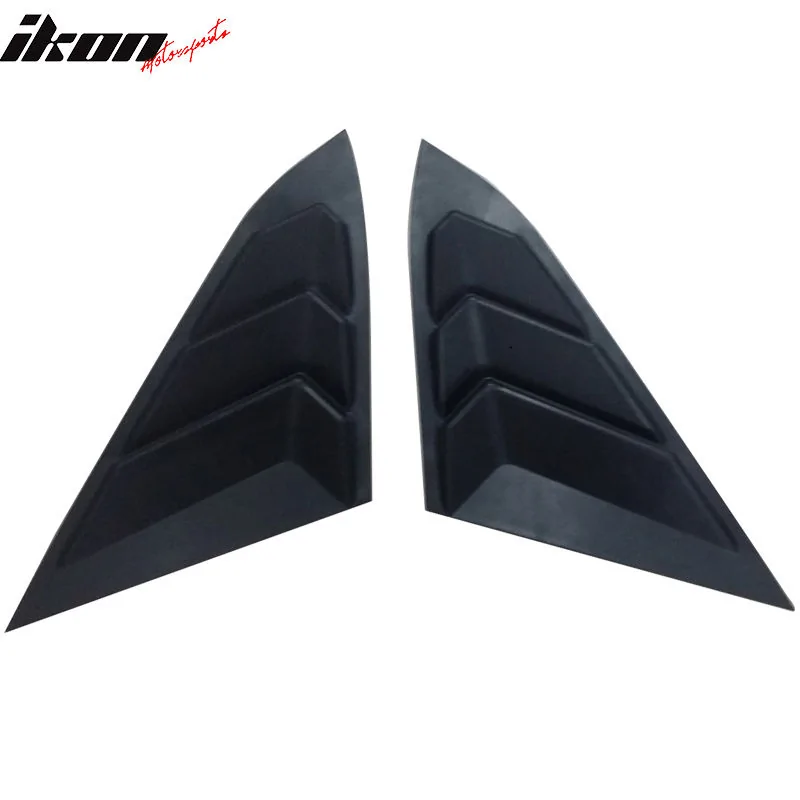 11th Gen Honda Civic 16-17 Civic 10th Gen Sedan - 4D Rear Quarter Panel Window Side Louvers (ABS) - WDL-HC164 WDL-HC164-3