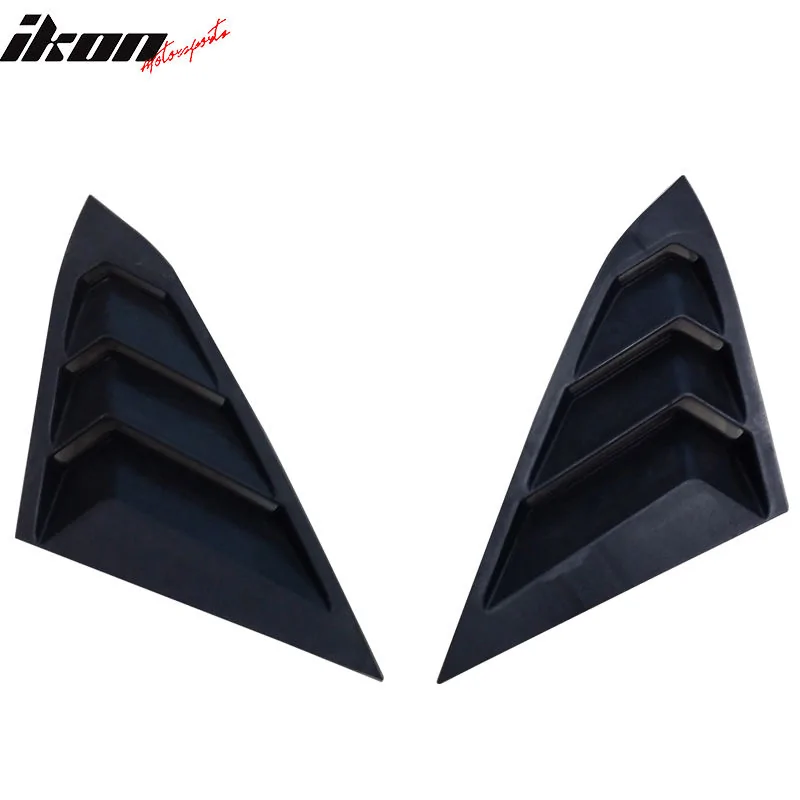 11th Gen Honda Civic 16-17 Civic 10th Gen Sedan - 4D Rear Quarter Panel Window Side Louvers (ABS) - WDL-HC164 WDL-HC164-4