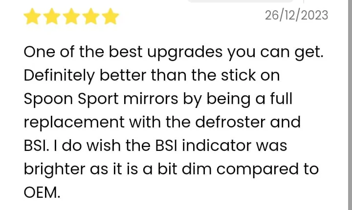 11th Gen Honda Civic Blind Spots?⚡Reduce Blind Spots & Glare⚡SUMA Mirror Customer's Reviews WhatsApp Image 2024-03-13 at 22.19.29