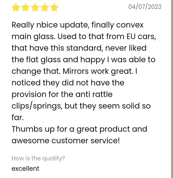 11th Gen Honda Civic Blind Spots?⚡Reduce Blind Spots & Glare⚡SUMA Mirror Customer's Reviews WhatsApp Image 2024-03-18 at 20.50.45