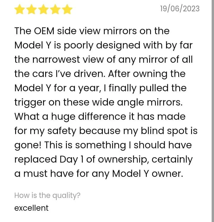 11th Gen Honda Civic Blind Spots?⚡Reduce Blind Spots & Glare⚡SUMA Mirror Customer's Reviews WhatsApp Image 2024-03-26 at 22.43.23