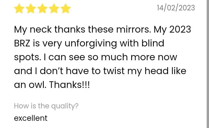 11th Gen Honda Civic Blind Spots?⚡Reduce Blind Spots & Glare⚡SUMA Mirror Customer's Reviews WhatsApp Image 2024-03-28 at 00.02.11