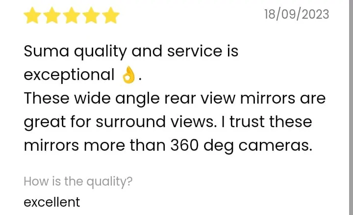 11th Gen Honda Civic Blind Spots?⚡Reduce Blind Spots & Glare⚡SUMA Mirror Customer's Reviews WhatsApp Image 2024-03-28 at 21.40.23