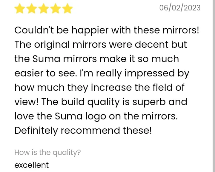 11th Gen Honda Civic Blind Spots?⚡Reduce Blind Spots & Glare⚡SUMA Mirror Customer's Reviews WhatsApp Image 2024-04-04 at 20.25.16