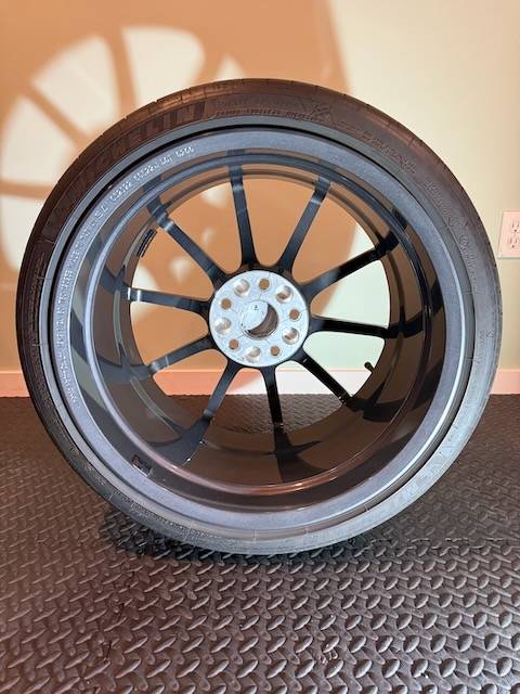 11th Gen Honda Civic OEM Type R Forged Wheels with Michelin Pilot Sport 4S Tires wheel 3 back