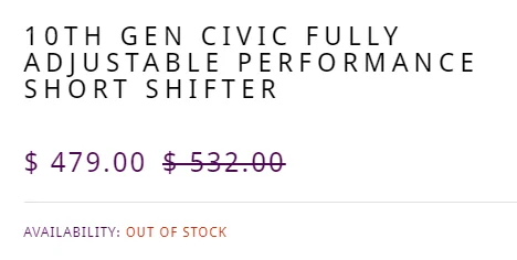 11th Gen Honda Civic ACUITY Prototype 10th-gen Shifter - My review YC0l3yX