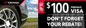 11th Gen Honda Civic Discount Tire Credit Card | 10% Rebate of your TOTAL Purchase yokohama-100-april-2020-300