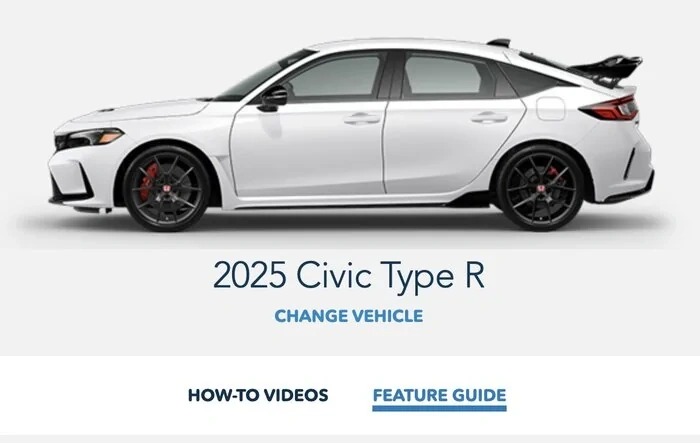 2025 Civic Type R - No Additions / Changes for 2025