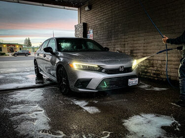 11th Gen Honda Civic Lowered / Slammed 2022 Civic Hatchback previewed on aftermarket suspension and wheels 89F72E16-2F33-418B-88A9-24098382F595