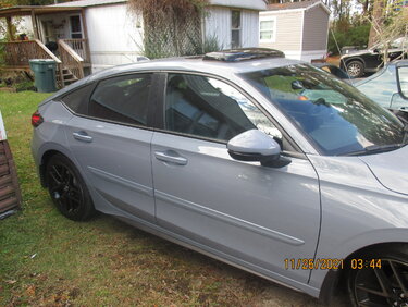 11th Gen Honda Civic Pre Pickup pics from my dealer, 22' Sport Touring hatchback, manual sonic gray hatch3.JPG