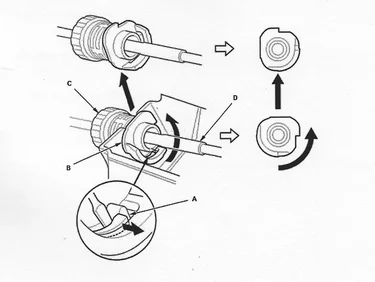 11th Gen Honda Civic SiriMoto Short Throw Shifter Shift Cable Release Diagram Small